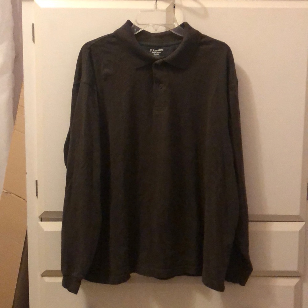 men’s long sleeve polo
